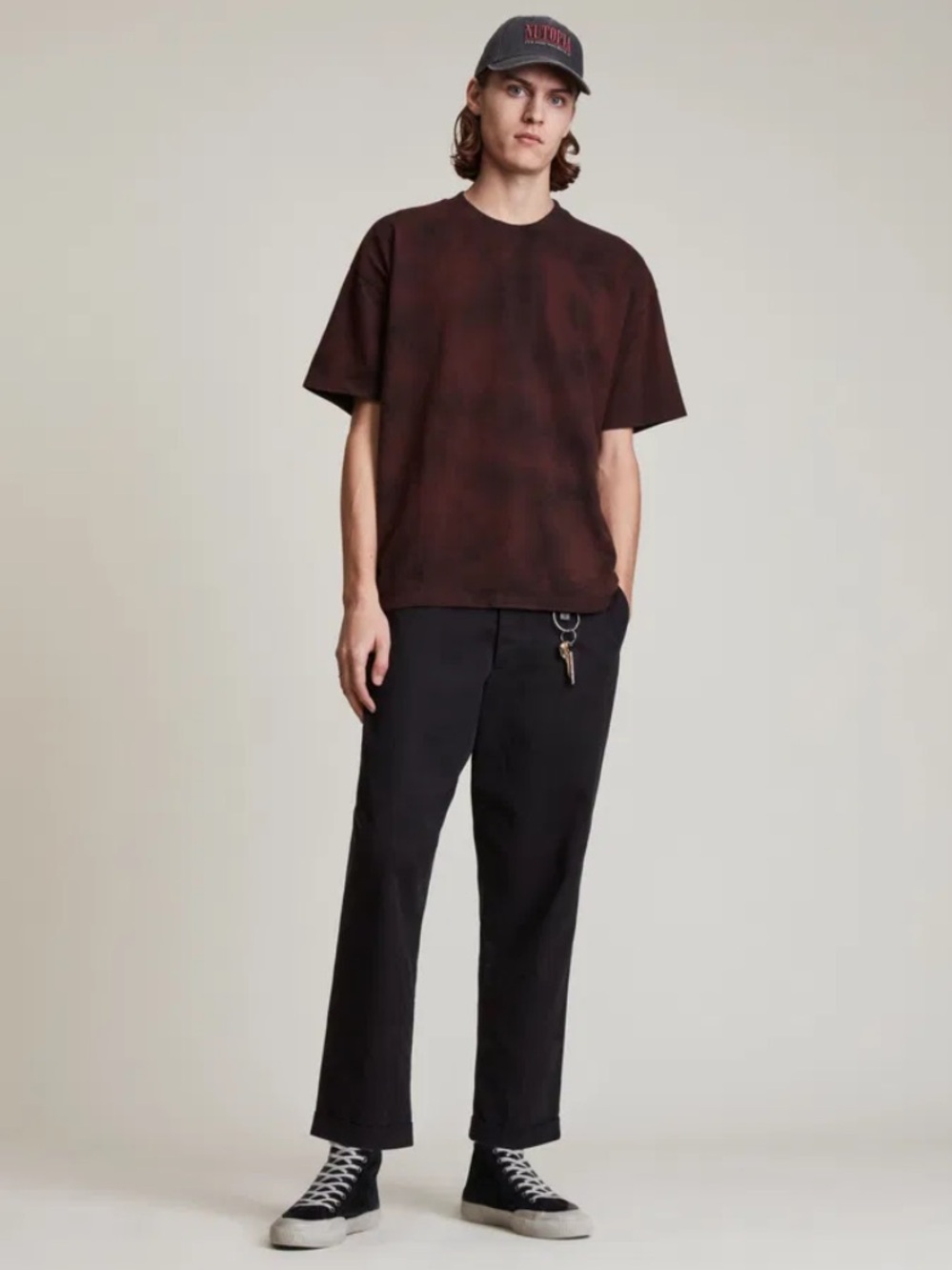 ALLSAINTS Hagen Organic Cotton Tonal Tie Dye Crew Neck Short Sleeve T-Shirt